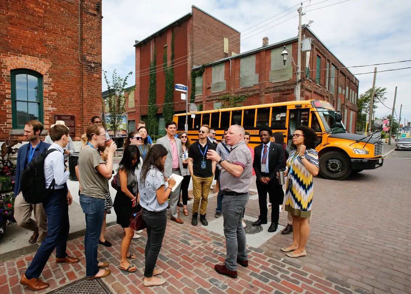 Guided walking tour through Toronto's historic Distillery District